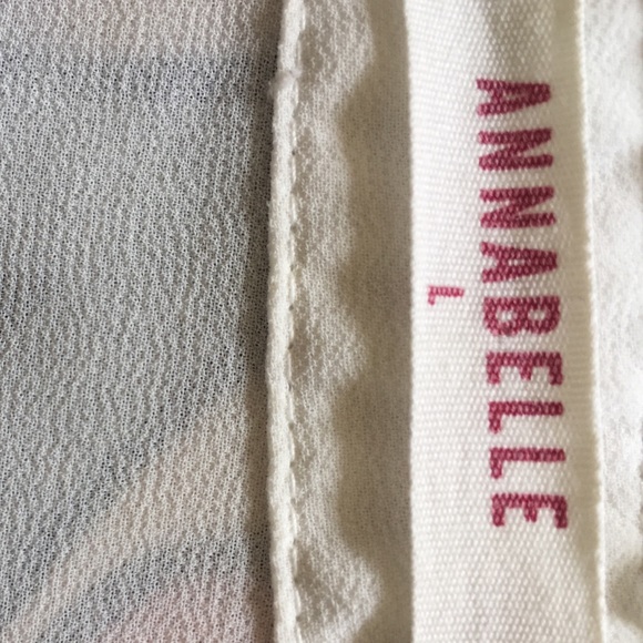 Annabelle•Sheer White Button ⬇️ w/ Studded Collar - Picture 7 of 7